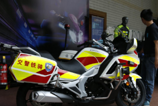 备战2019年成都“世警会” 高科技警用摩托首次亮相