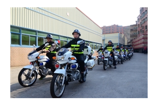 【聚焦】福建省石狮市防大队30辆警用摩托车配发一线
