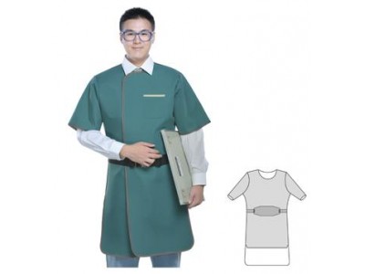 X射线防辐射防护装备：铅胶防护衣(正穿半袖单面式）、辐射防护服等