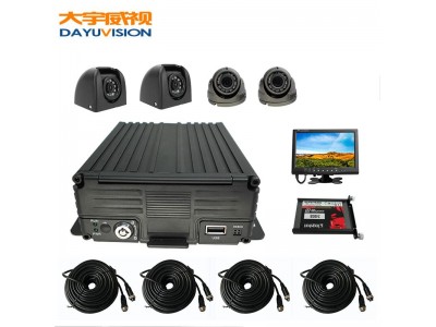 AHD高清百万4路车载录像机 大型收割机专用车载监控套装