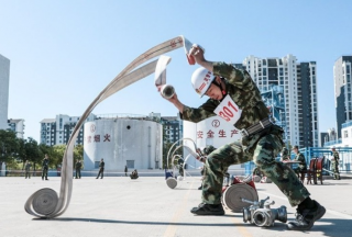 【组图】武警学院消防指挥学员的比武场