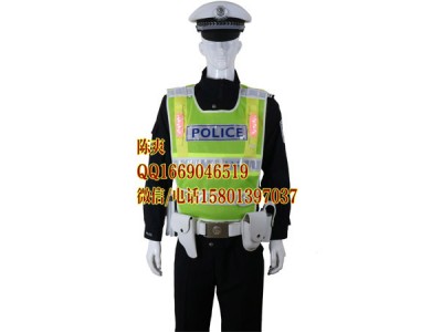 交警带灯反光背心