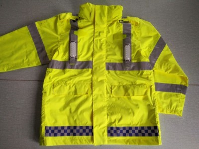 MLD-016     新款LED灯反光雨衣  交警执勤防护雨衣