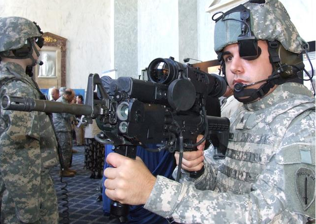 land warrior(陆地勇士)是美军研制的综合战斗系统