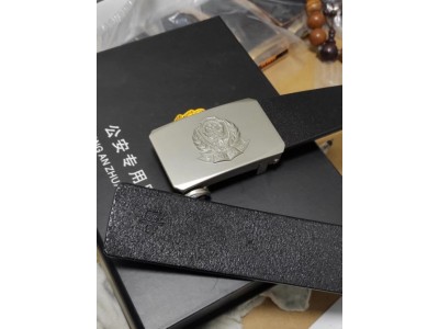 配发款警用腰带 牛皮警用腰带