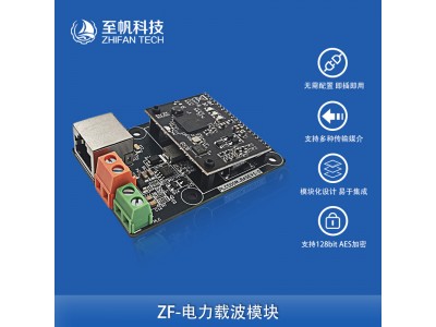 ROV电力载波通讯模块500Mbps电力猫PLC网络信号传输RJ45网口